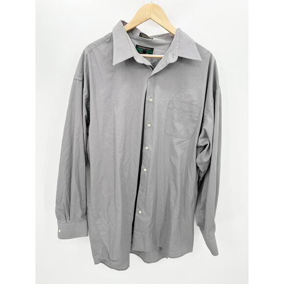 Alexander Julian Colours Grey Single Needle Collared Dress Shirt Men's Size 2XLT - Picture 1 of 8